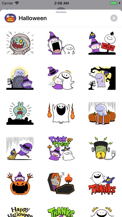 Halloween Boo Emojis Sticker