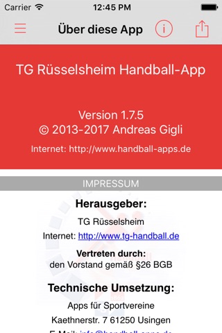 TG Rüsselsheim Handball screenshot 4