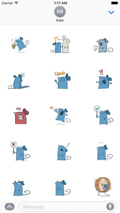 Funny Little Mouse Stickers