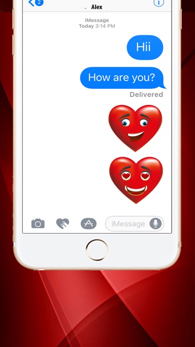 Heart Emoji Chat Stickers Pack screenshot 3