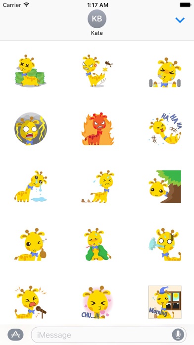 Adorable Tiny Giraffe Sticker screenshot 2