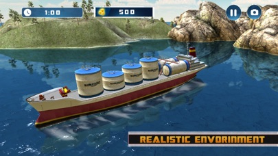 Oil Tanker Cargo Ship Sim 3D screenshot 4