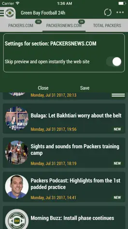 Game screenshot 24h News for Green Bay Packers apk