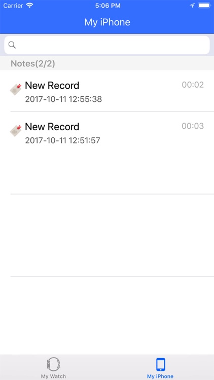 Voice Recorder Run on Watch1&2
