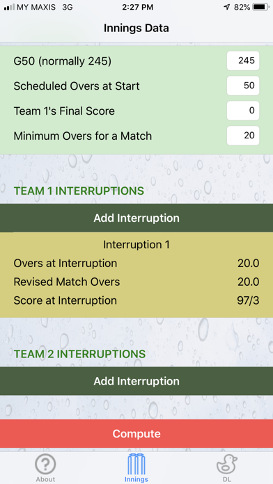 Duckworth Lewis Standard screenshot 2