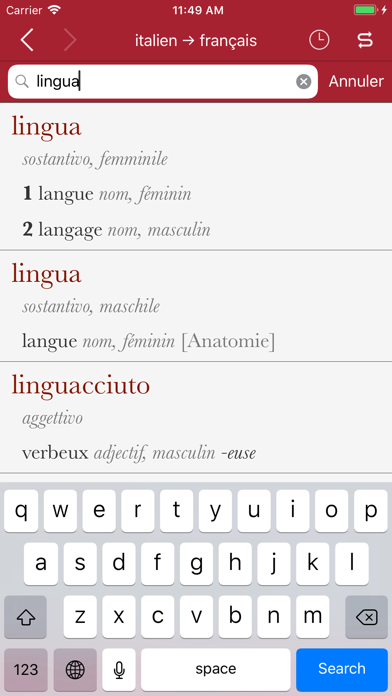 How to cancel & delete French-Italian Dictionary from Accio from iphone & ipad 1