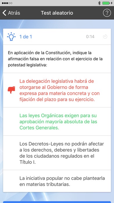Testit Cortes Generales Opos screenshot 2