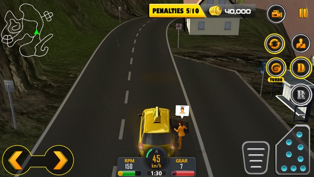 Crazy Hill Speed Taxi Driving 3D(圖5)-速報App