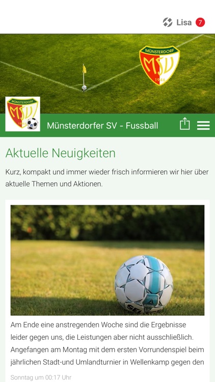 Münsterdorfer SV - Fussball