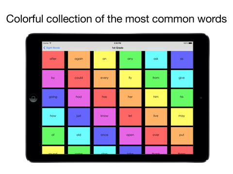 Sight Words - Dolch words to teach kids how to read, learn, and memorize the most common words and alphabet. Education