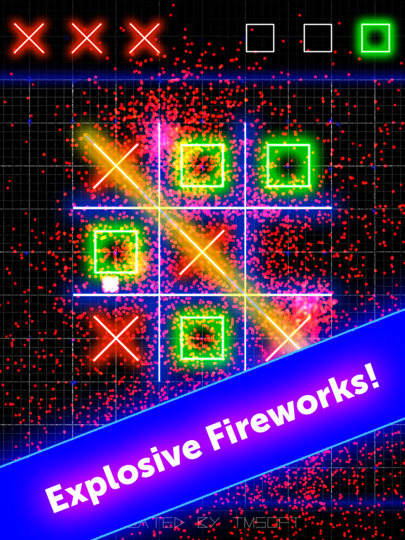 Tic Tac Toe Glow by TMSOFT screenshot