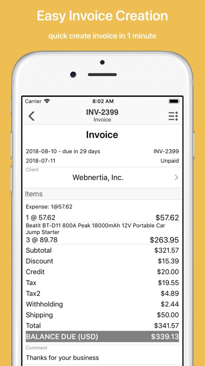Invoice Master: Go Easy Simple screenshot-3