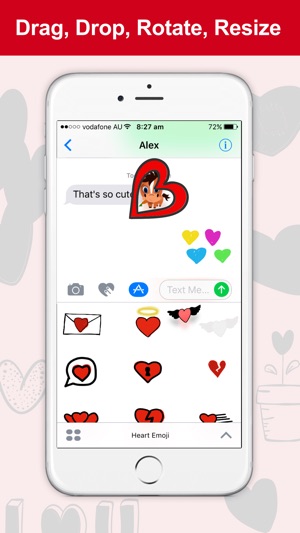 Heart Emoji - Cute Heart Stickers(圖5)-速報App