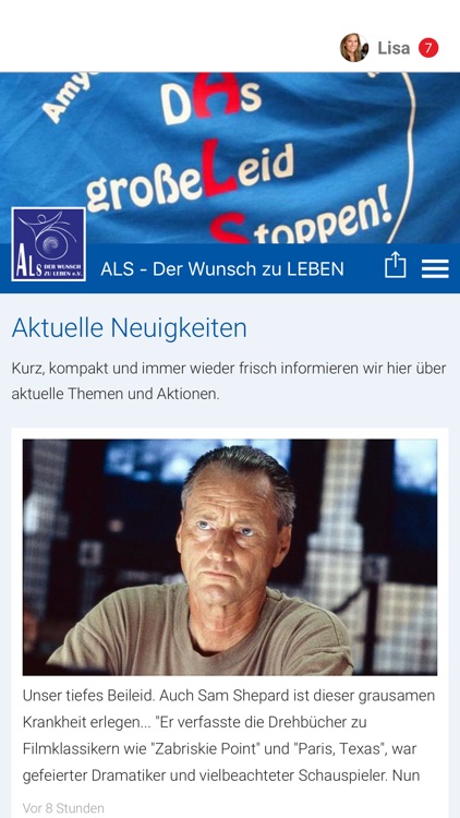 ALS - Der Wunsch zu LEBEN