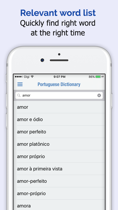 Portuguese Dictionary, Translator, Phrase Book Screenshot 2