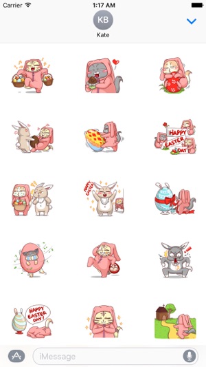 Cats Celebrate Easter Stickers(圖2)-速報App