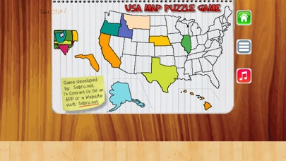 USA MAP 50 States Puzzle Game screenshot 2