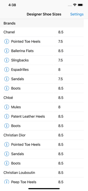 Designer Shoe Sizes(圖5)-速報App