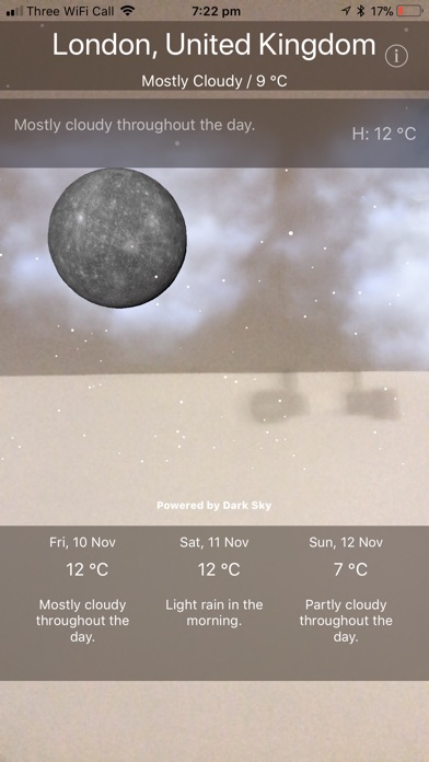 AR Weather App スクリーンショット 1