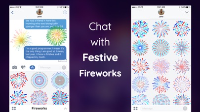 Animated Fireworks Stickers IM screenshot 3