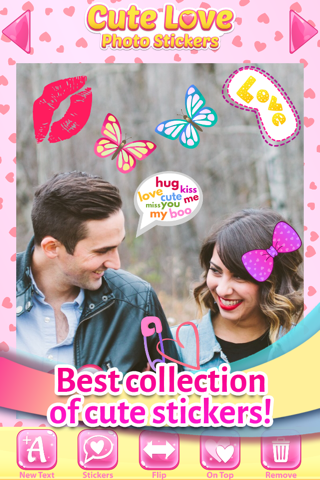 Cute Love Stickers for Photos screenshot 2