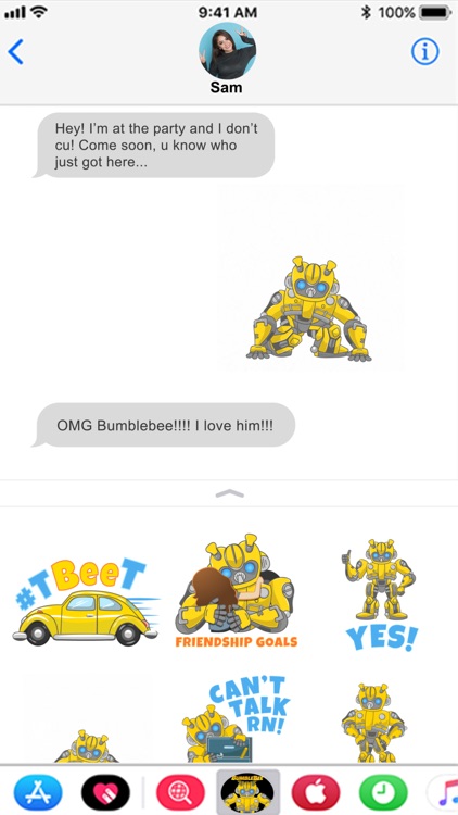 Official Bumblebee Stickers