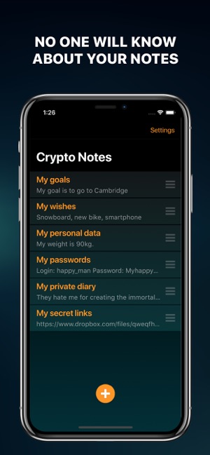 Crypto Secret Notes for iPhone(圖4)-速報App