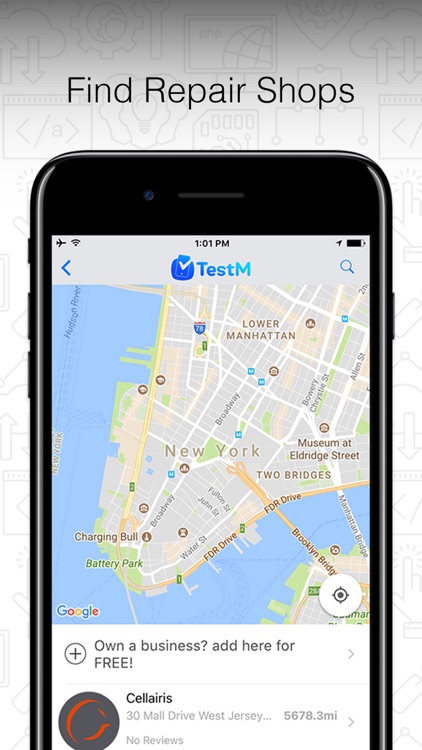 TestM - Check phone & Report