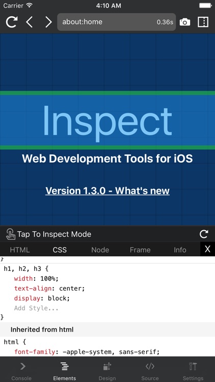 Inspect Browser