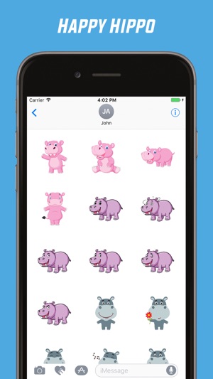 Happy Hippo Stickers Collection