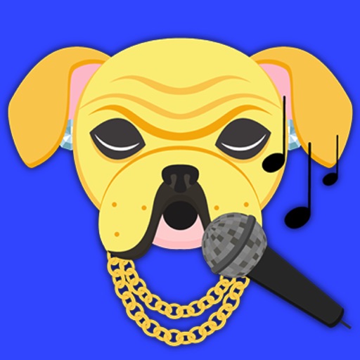 Blinged Out Yellow Bulldog icon