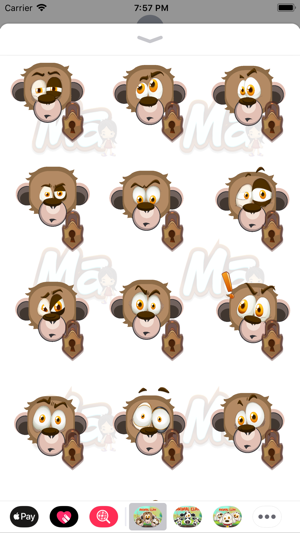 Animal Clan Monkey Stickers(圖3)-速報App