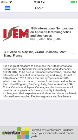 Int’l Symposium on Applied Electromagnetic & Mech(圖1)-速報App