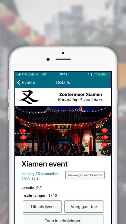 Businessclub Zoetermeer Xiamen