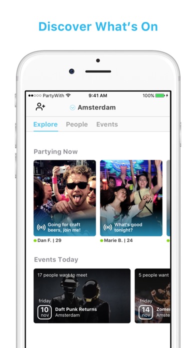 PartyWith - Events & ... screenshot1