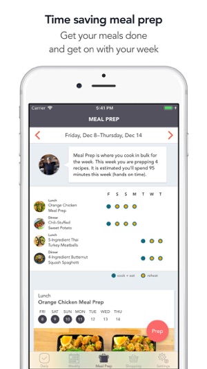 weekly meal prep planner