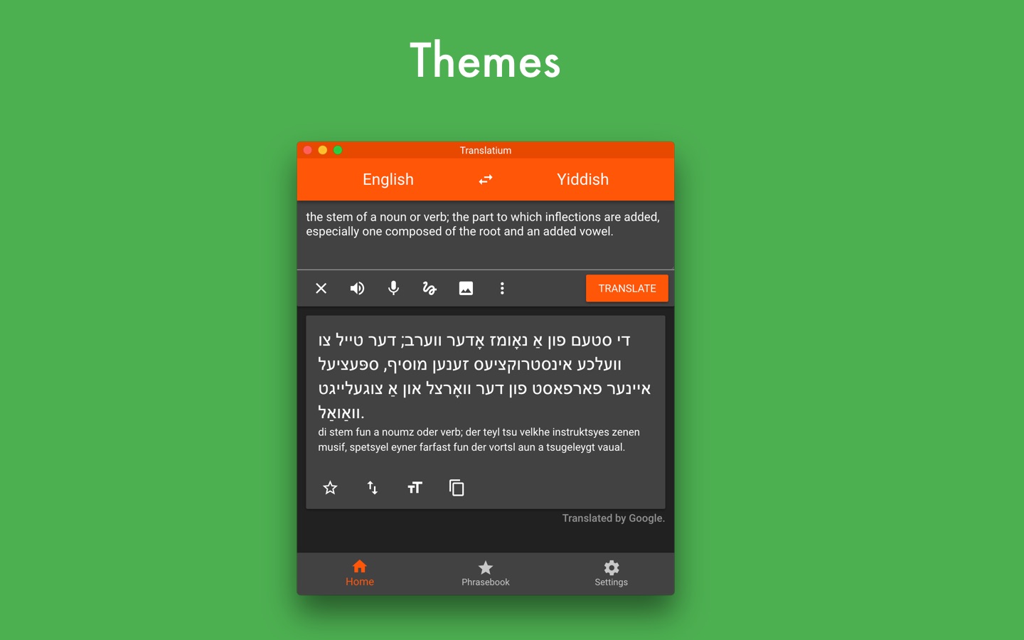Screenshot do app Translatium - translator