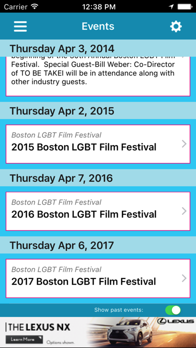 How to cancel & delete Boston LGBT Film Festival from iphone & ipad 3
