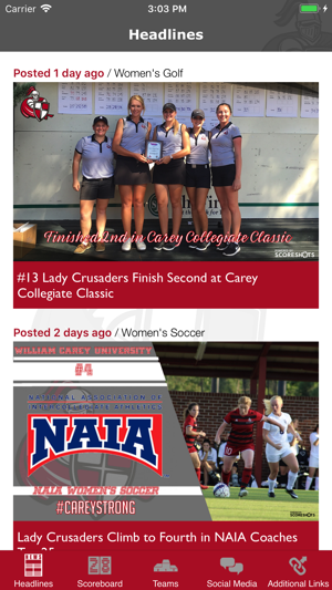 William Carey Athletics(圖2)-速報App