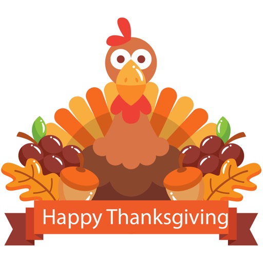 Fun Thanksgiving Sticker Icon