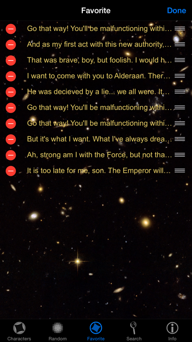 Quotes for Star Wars screenshot