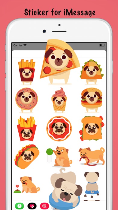 Adorable Baby Pug Stickers screenshot 3