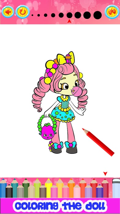 Dolls Cute Coloring book screenshot 2