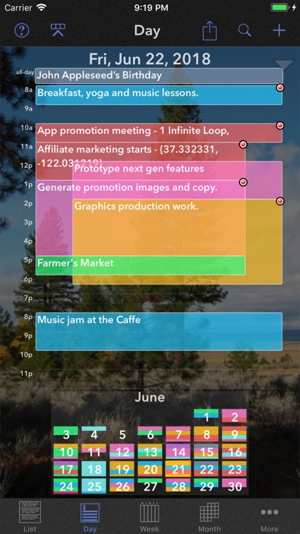 Perspectiva: Calendars, Charts