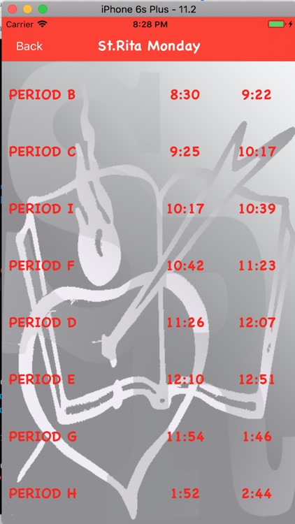 St.Rita Schedule