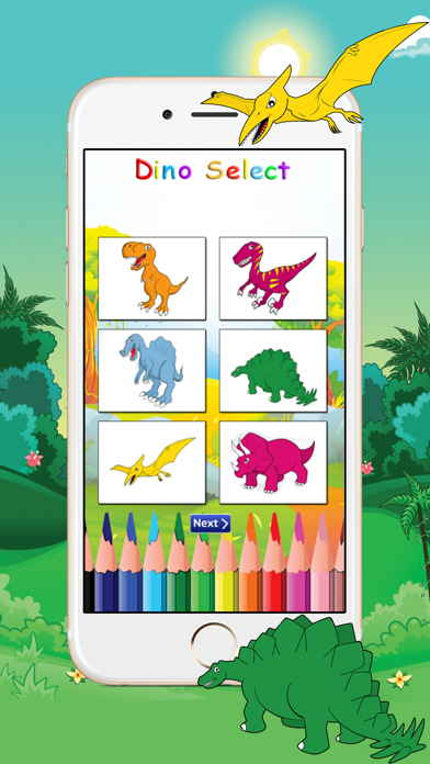 Dinosaurs Coloring screenshot 2