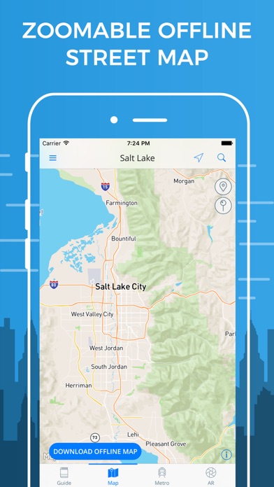 Salt Lake Travel Guide with Offline Street Map screenshot 3