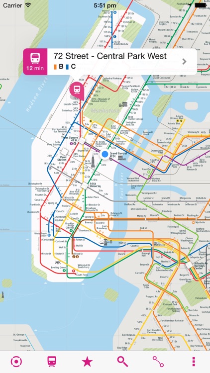 New York Rail Map Lite