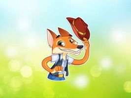 Cowboy Fox Stickers