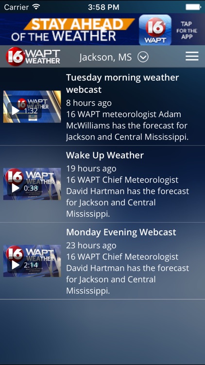 16 WAPT Weather